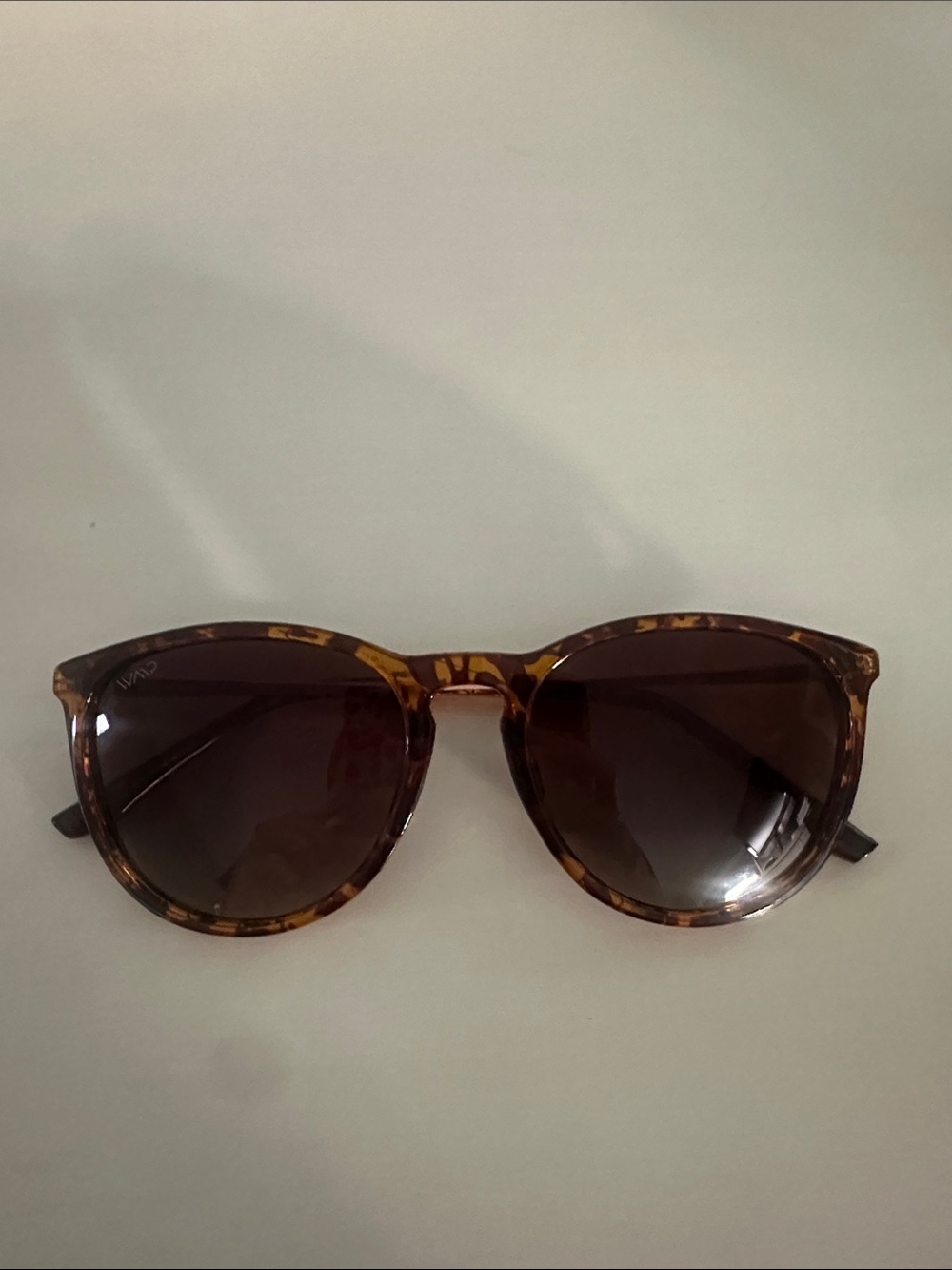 WMP Drew Tortoiseshell Round Women's Sunglasses - Brown Lenses